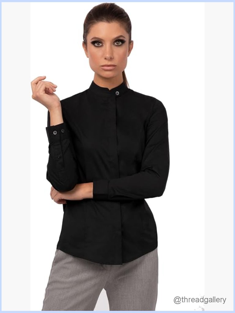 Women's Long Sleeve Button Down Shirt With Pockets